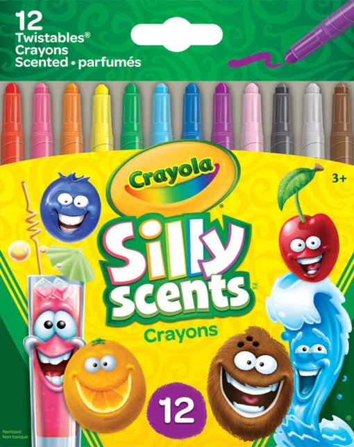 Crayola - 12 Mini Crayons Twistables Silly Scents -Crayola Soldes 2024 12052 8264