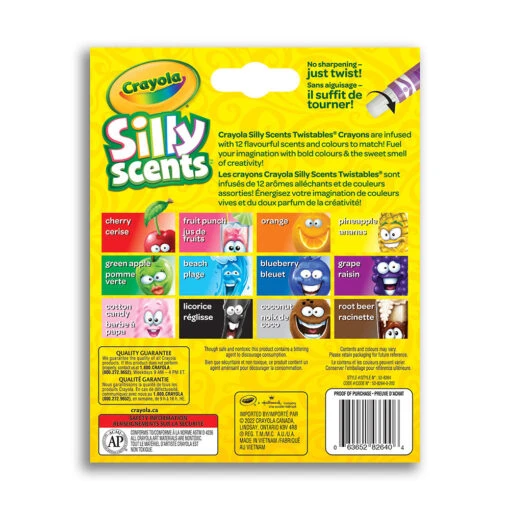 Crayola - 12 Mini Crayons Twistables Silly Scents -Crayola Soldes 2024 12052 8264 1