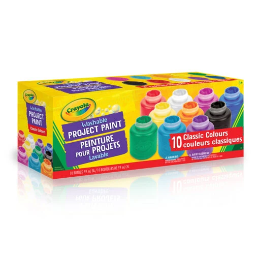 Crayola - 10 Bouteilles Gouache Lavable -Crayola Soldes 2024 12054 1205