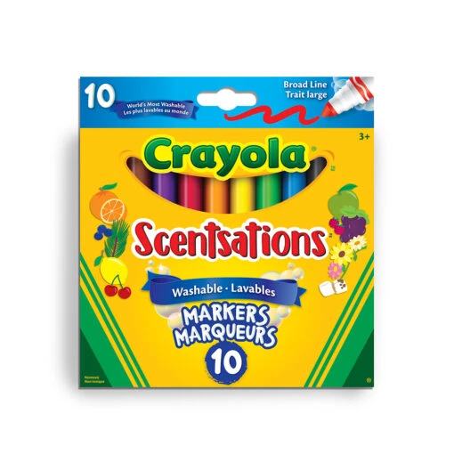 Crayola - 10 Scentsations Lavables -Crayola Soldes 2024 12056 8149