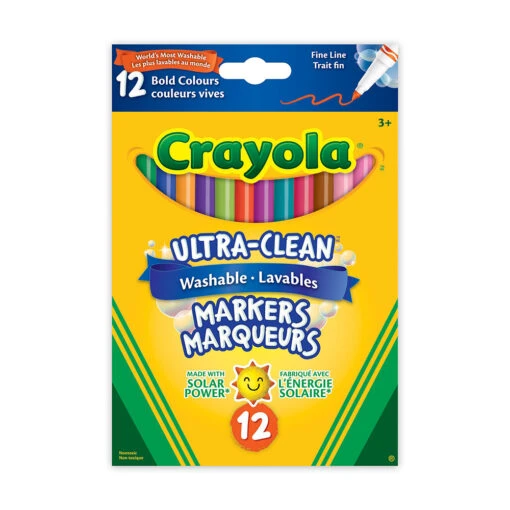 Crayola Marqueurs Lavable Couleur Intense 12pc -Crayola Soldes 2024 12056 8612