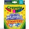 Crayola 8 Mini Stampers Ultra-lavables -Crayola Soldes 2024 1540749 0